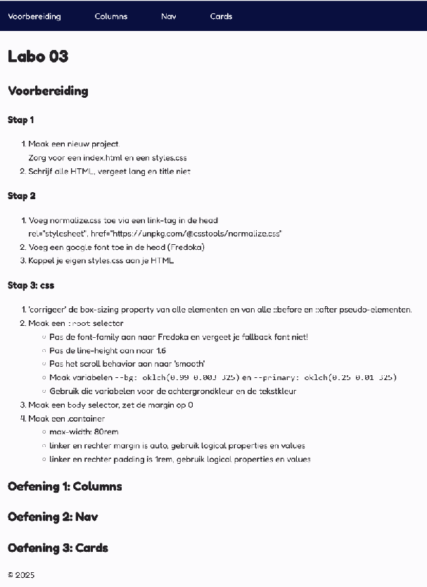voorbeeld foto labo 3